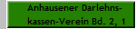Anhausener Darlehns-
kassen-Verein Bd. 2, 1